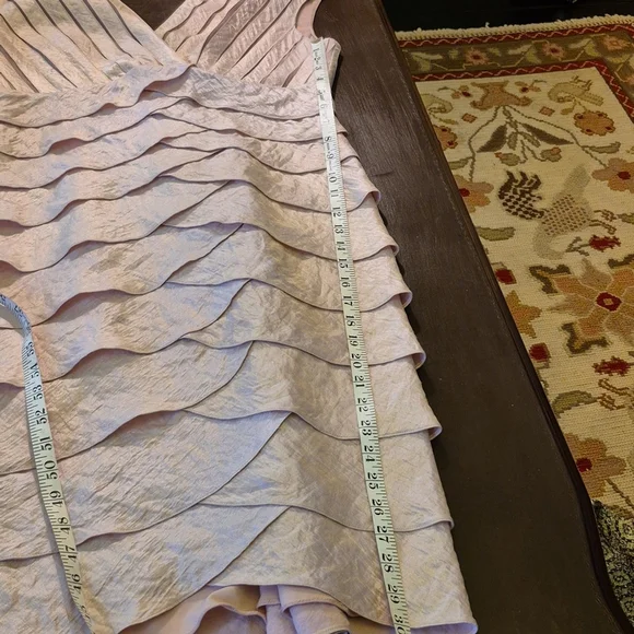 Adrianna Papell Sz 12. Blush Pink With A Shimmer To It.(1659) - Picture 6 of 11